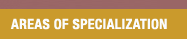 areas of specialization header