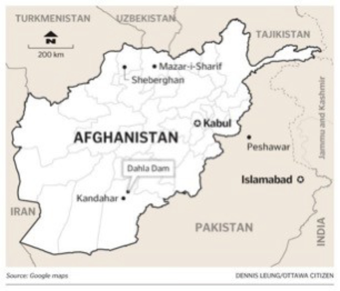 Afghanistan map